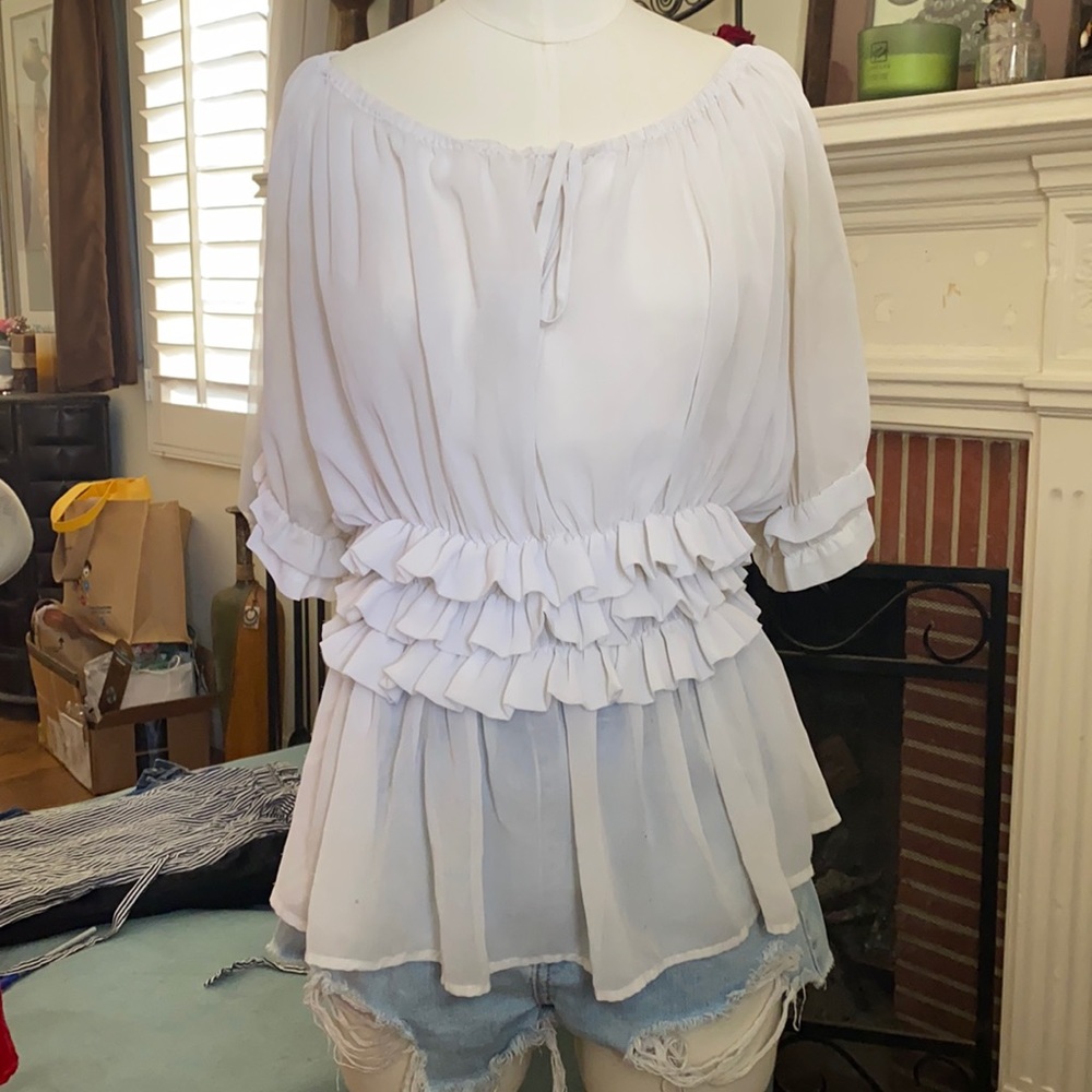 White summery blouse